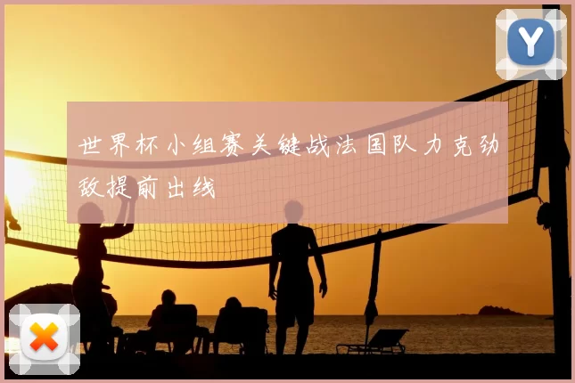 世界杯小组赛关键战法国队力克劲敌提前出线